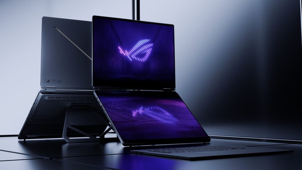 Asus ROG Zephyrus Duo ant stalo