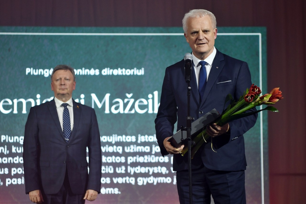 Apdovanojamas Remigijus Mažeika