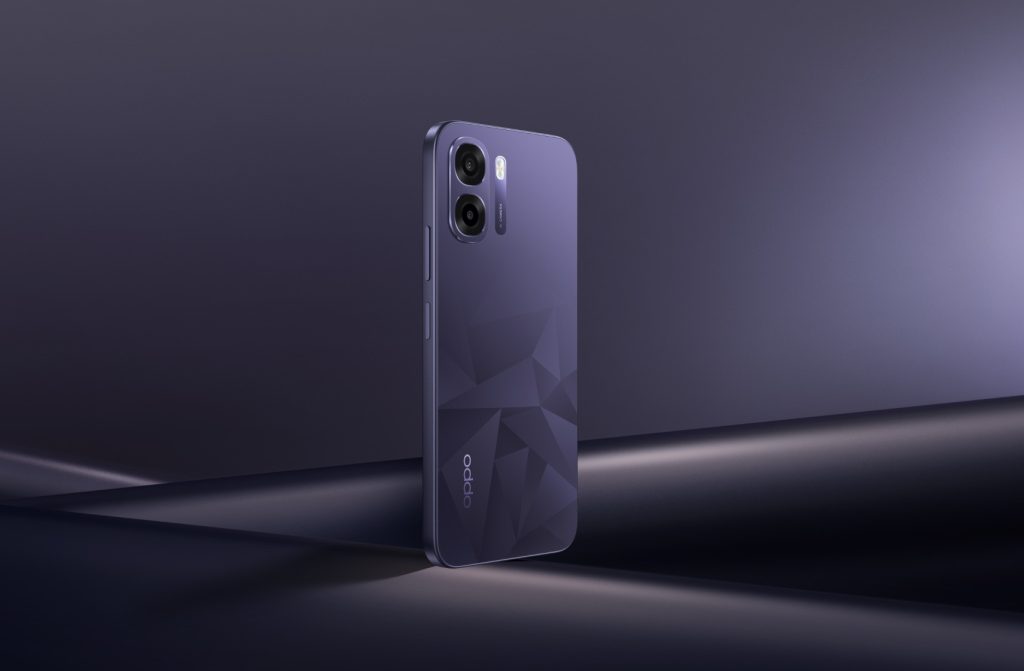 OPPO k14x violetinės spalvos