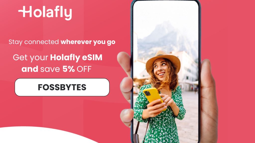 holafly kampanija su fossbytes atvaizdu