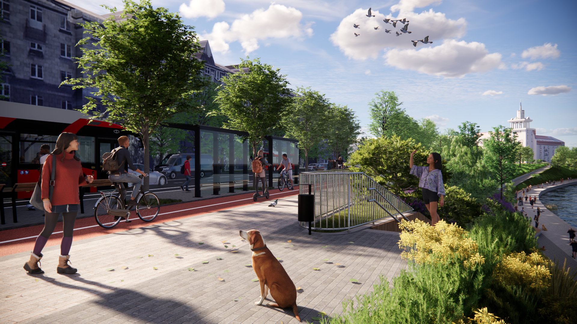 Neries Krantinės Rekonstrukcija  2. Mb „martyno Marozo Architektūra Ir Planavimas“ Vizualizacijos