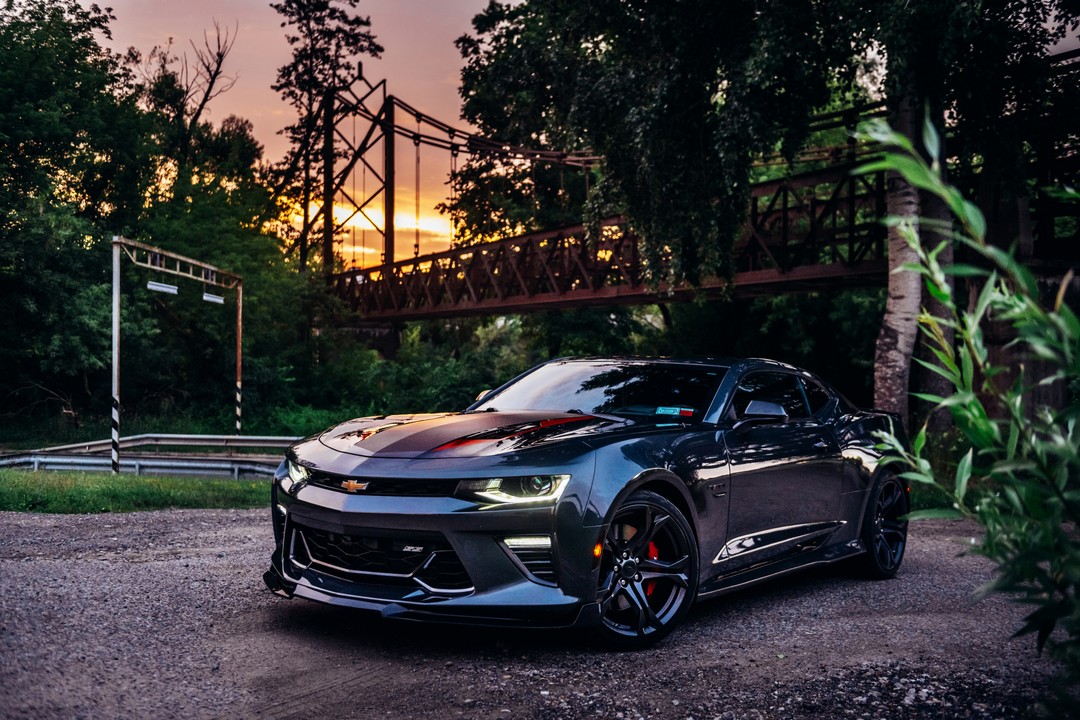 Ekipažo automobilis – Chevrolet Camaro (nuotr. Vytautas Pilkauskas)