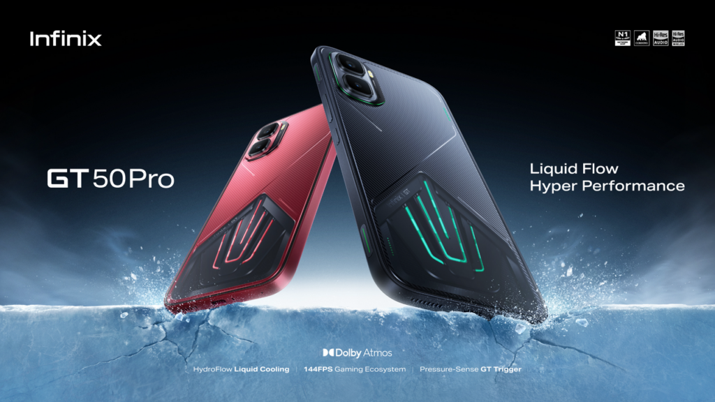 Įvairių spalvų Infinix GT 50 Pro