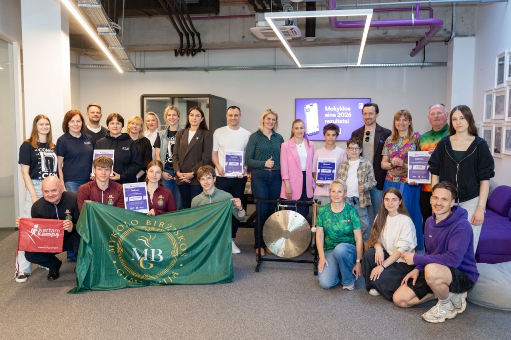 Apdovanoti „Mokyklos eina 2026“ laimėtojai
